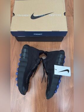 Nike Mind 002 x Fragment Black Knit Running Shoes size 11